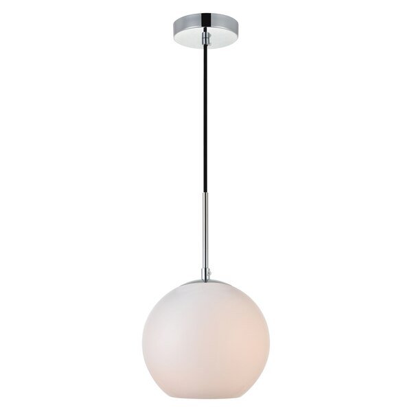 Baxter 8 Inch 1-Light Pendant With Frosted White Glass, Living District, Mfr#: LD2207C